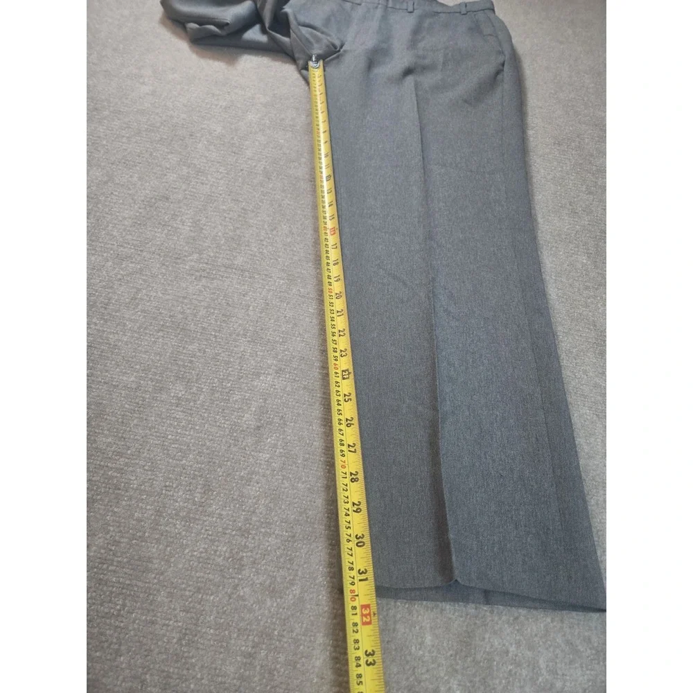 Levis Action Slacks Mens 36x24 Gray Vintage 80s Flat‎ Front Dress Pants